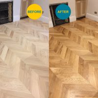 Floor Staining Before & After