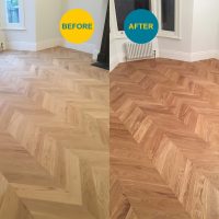 Floor Staining Before & After